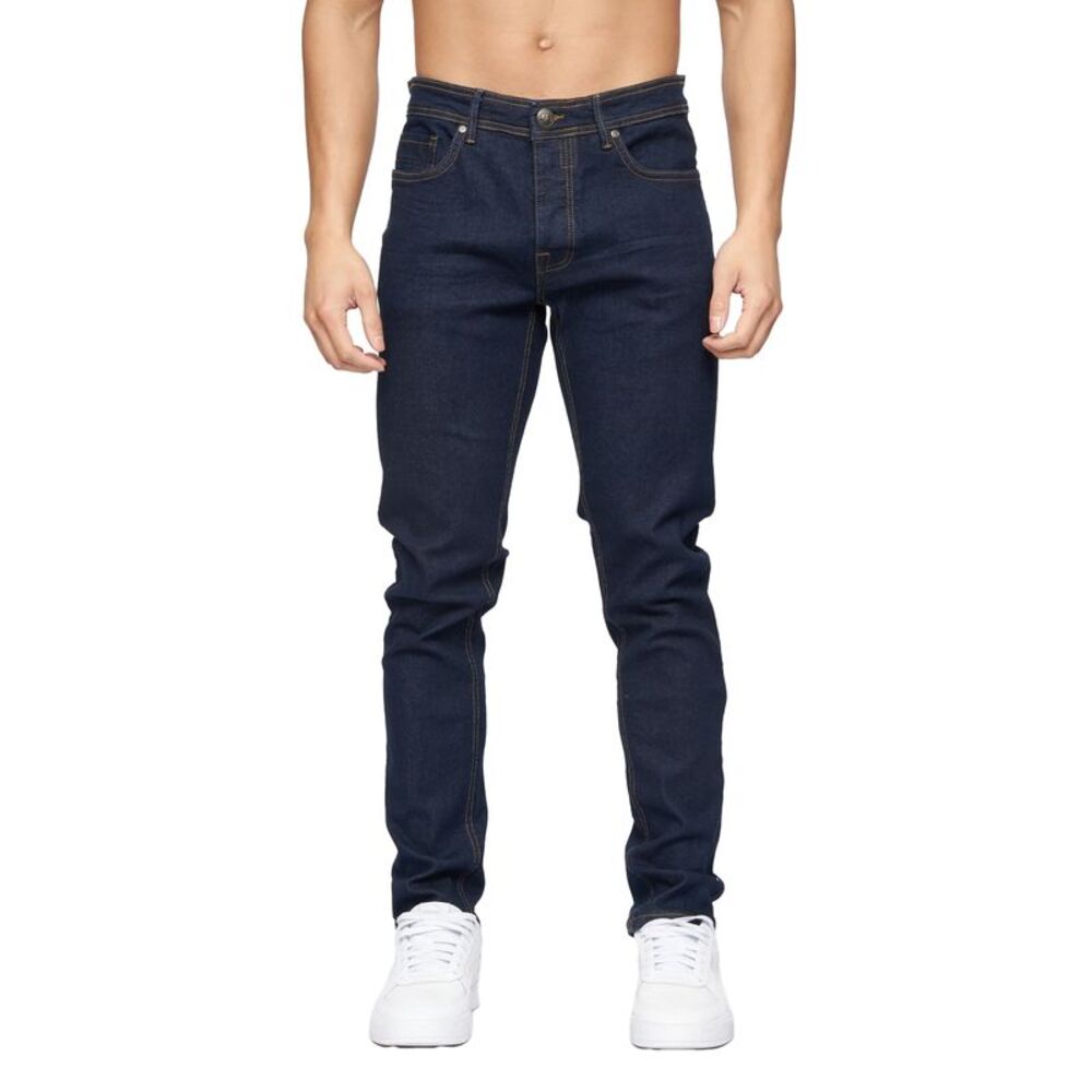 Crosshatch Mens Buraca Slim Jeans / Indigo Wash